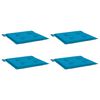 vidaXL Cuscini per Sedia 4 pz Blu 50x50x4 cm in Tessuto Oxford