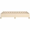 vidaXL Giroletto senza Materasso Crema 120x190cm in Tessuto