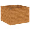 vidaXL Fioriera Rialzata da Giardino 100x100x69 cm in Acciaio Corten