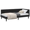 vidaXL Cornice del letto ad angolo Nero 100 x 200 cm Velluto