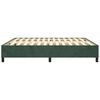 vidaXL Struttura Letto a Rete a Molle Verde Scuro 160x200 cm in Velluto