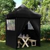 vidaXL Tenda Party Nero 200 x 200 x 306 cm Tessuto Oxford