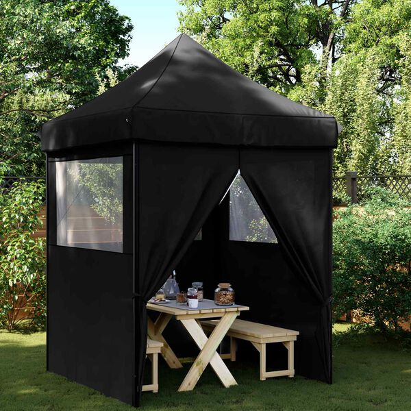 vidaXL Tenda Party Nero 200 x 200 x 306 cm Tessuto Oxford