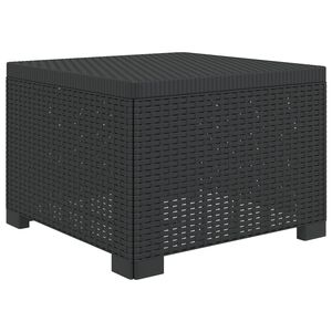 vidaXL Divano da Giardino a 1 Posto Aspetto Rattan PP Antracite