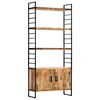 vidaXL Libreria a 4 Livelli 80x30x180 cm in Legno di Mango Grezzo