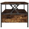 vidaXL Tavolino da Salotto Rovere Fumo 100x51x45 cm Legno Multistrato