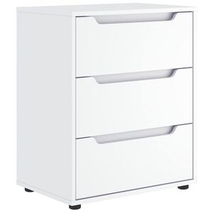 vidaXL Credenza VISNES Bianca 60x40x73 cm in Legno Multistrato