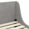 vidaXL Struttura letto bambini con testata Grigio chiaro 90 x 200 cm