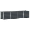 vidaXL Fioriera Antracite 320 x 80 x 75 cm Acciaio
