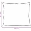 vidaXL Cuscino con cuscino 2 pcs Bianco 60 x 70 cm Cotone