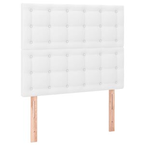 vidaXL Testiera Bianca 80x5x118/128 cm in Similpelle