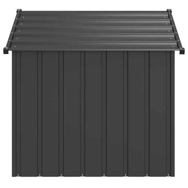 vidaXL Casetta per Cani con Tetto 131x101x102 cm Acciaio Zincato