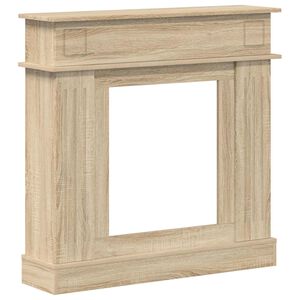 vidaXL Cornice per camino Rovere Sonoma 102 x 26 x 100 cm