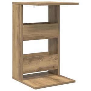 vidaXL Tavolo laterale Rovere artigianale 40 x 35 x 60,5 cm