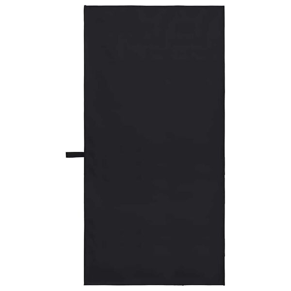 vidaXL Asciugamani Sportivi 2 pcs Nero 100 x 50 cm