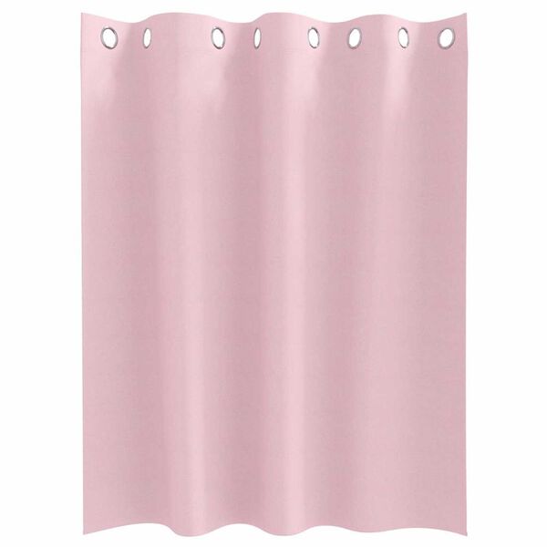 vidaXL Tende Blackout con Anelli 2 pcs Rosa baby 140 x 140 cm