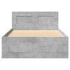 vidaXL Giroletto Testiera Grigio Cemento 100x200 cm Legno Multistrato