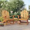 vidaXL Sedie Dondolo Adirondack Giardino 2pz 79x100x103 Massello Teak