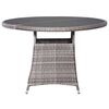 vidaXL Set Mobili da Pranzo Giardino 5 pz Polyrattan Antracite Grigio