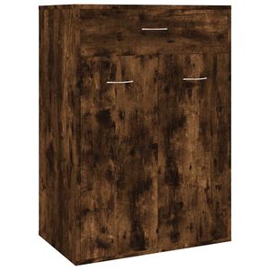 vidaXL Scarpiera Rovere Fumo 60x35x84 cm in Legno Multistrato