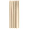 vidaXL Tende Blackout con Anelli 2 pcs Crema 245 x 140 cm Poliestere