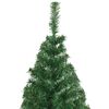 vidaXL Albero di Natale Artificiale con Rami Spessi Verde 240 cm PVC