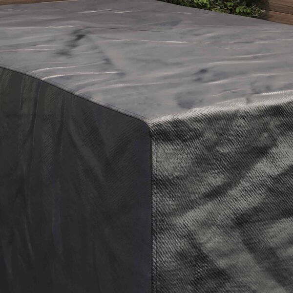 vidaXL Copertura per mobili Tinta unita Nero 143 x 225 x 90 cm 210D