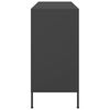 vidaXL Credenza Nera 100,5x39x79 cm in Acciaio