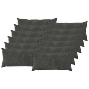 vidaXL Federa 12 pcs HEERLEN Antracite 40 x 80 cm Fleece in microfibra
