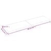 vidaXL Piano Tavolo Marrone 200x50x(2-6) cm Rovere Massello Trattato