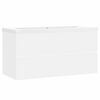 vidaXL Mobile con Lavabo Integrato Bianco in Legno Multistrato