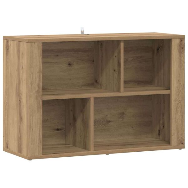 vidaXL Credenza Rovere artigianale 80 x 30 x 53 cm Legno multistrato
