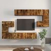 vidaXL Set Mobili Porta TV 10 pz Rovere Fumo in Legno Multistrato