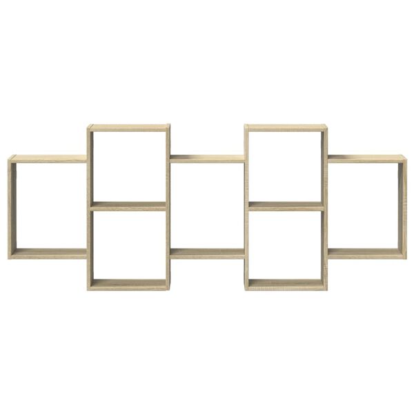 vidaXL Scaffale a Parete Rovere Sonoma 159x18x65 cm in Truciolato