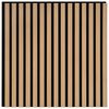 vidaXL Pannelli da parete 8 pz 60,5 x 60 cm Naturale