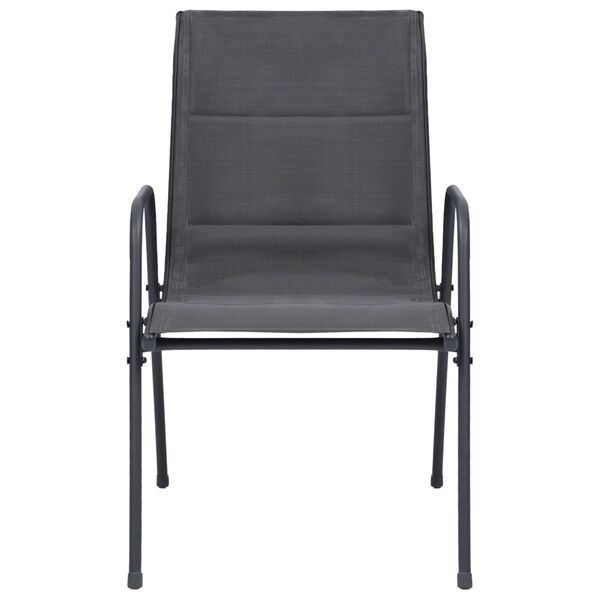 vidaXL Set da Pranzo per Giardino 11 pz in Acciaio