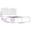 vidaXL Giroletto in Legno Massello 180x200 cm Super King