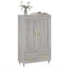 vidaXL Credenza Grigio Sonoma 69,5x31x115 cm in Legno Multistrato