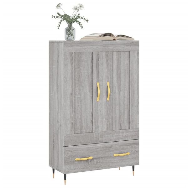 vidaXL Credenza Grigio Sonoma 69,5x31x115 cm in Legno Multistrato