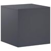 vidaXL Supporto per piante Antracite 40 x 40 x 40 cm Acciaio Inox