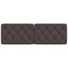vidaXL Cuscino Testiera Marrone Scuro 160 cm in Tessuto