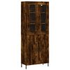 vidaXL Credenza Rovere Fumo 69,5x34x180 cm in Legno Multistrato