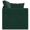 vidaXL Divano-letto da pavimento 200cm Verde Scuro Velluto