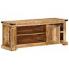 vidaXL Mobile Porta TV 110x35x45 cm in Legno Massello di Mango Grezzo