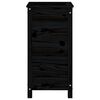 vidaXL Fioriera da Giardino Nera 40x40x78 cm Legno Massello di Pino