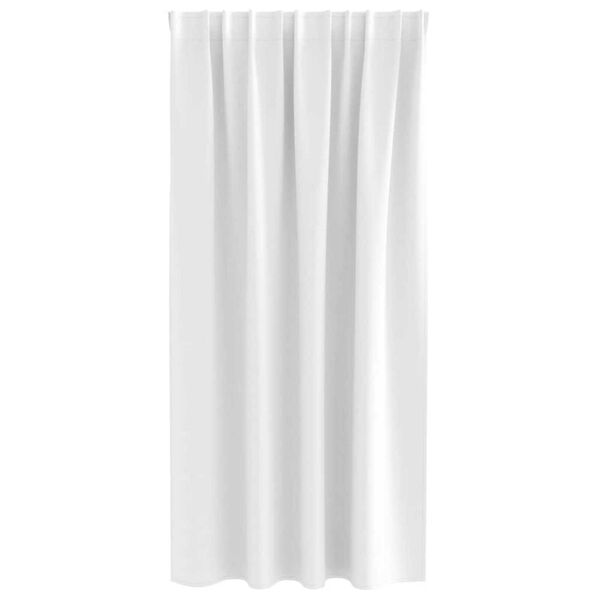 vidaXL Tende Blackout con Anelli 2 pcs Bianco brillante 175 x 140 cm