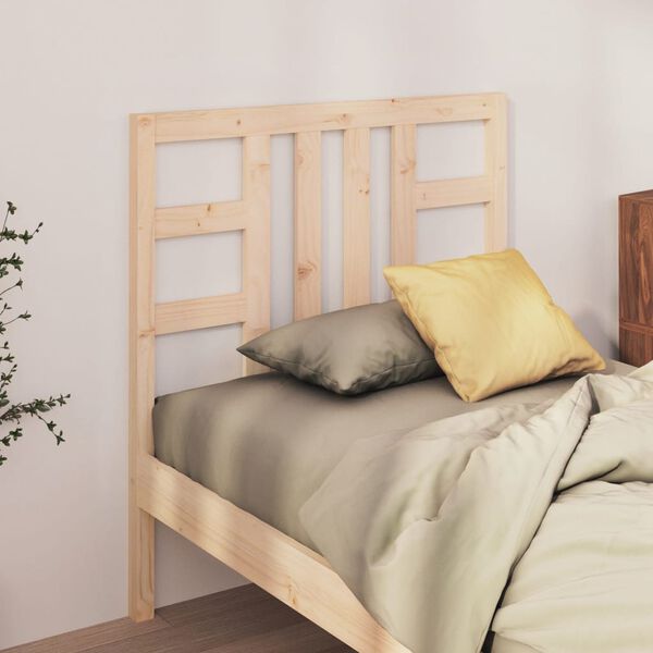 vidaXL Testiera per Letto 106x4x100 cm in Legno Massello di Pino