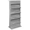 vidaXL Scaffale per riviste Grigio Sonoma 70 x 41 x 156 cm
