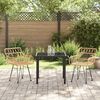vidaXL Set da Pranzo per Giardino 3 pcs Marrone