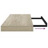 vidaXL Scaffali a Parete 2 pz Rovere 60x23,5x3,8 cm in MDF